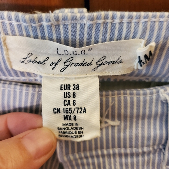 Blue and white pinstriped jeans - Picture 4 of 4